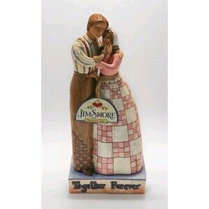 Jim Shore Heartwood Creek "Together Forever" 9" Figurine Couple EUC 4007236 2006